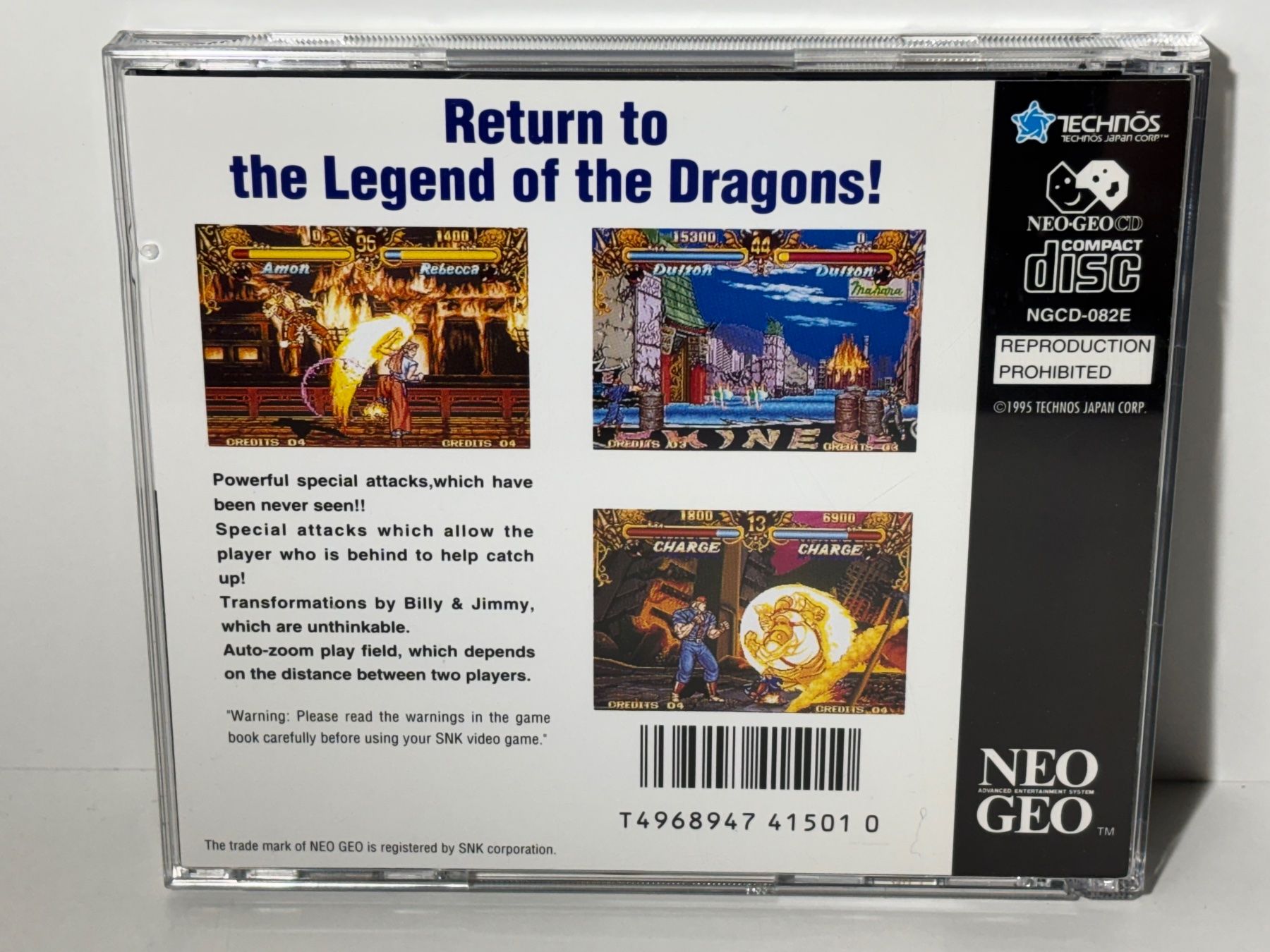 Snk Giochi: Double Dragon Neo-Geo CD US – Usato da Wilderswil venduto da Sstriker 1