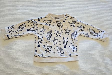 Sweat Bout'chou motif marin, taille 24 mois