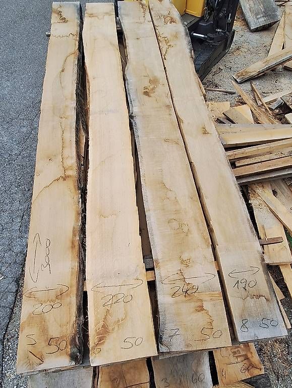 Articoli in legno: Eichenbretter 50mm/ 12 Stück/ 3m / Lufttrocken – Usato da Waldkirch venduto da bauprofi87 1