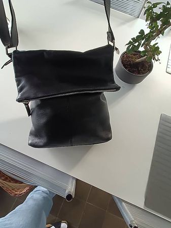 Sac en bandoulière en cuir véritable 