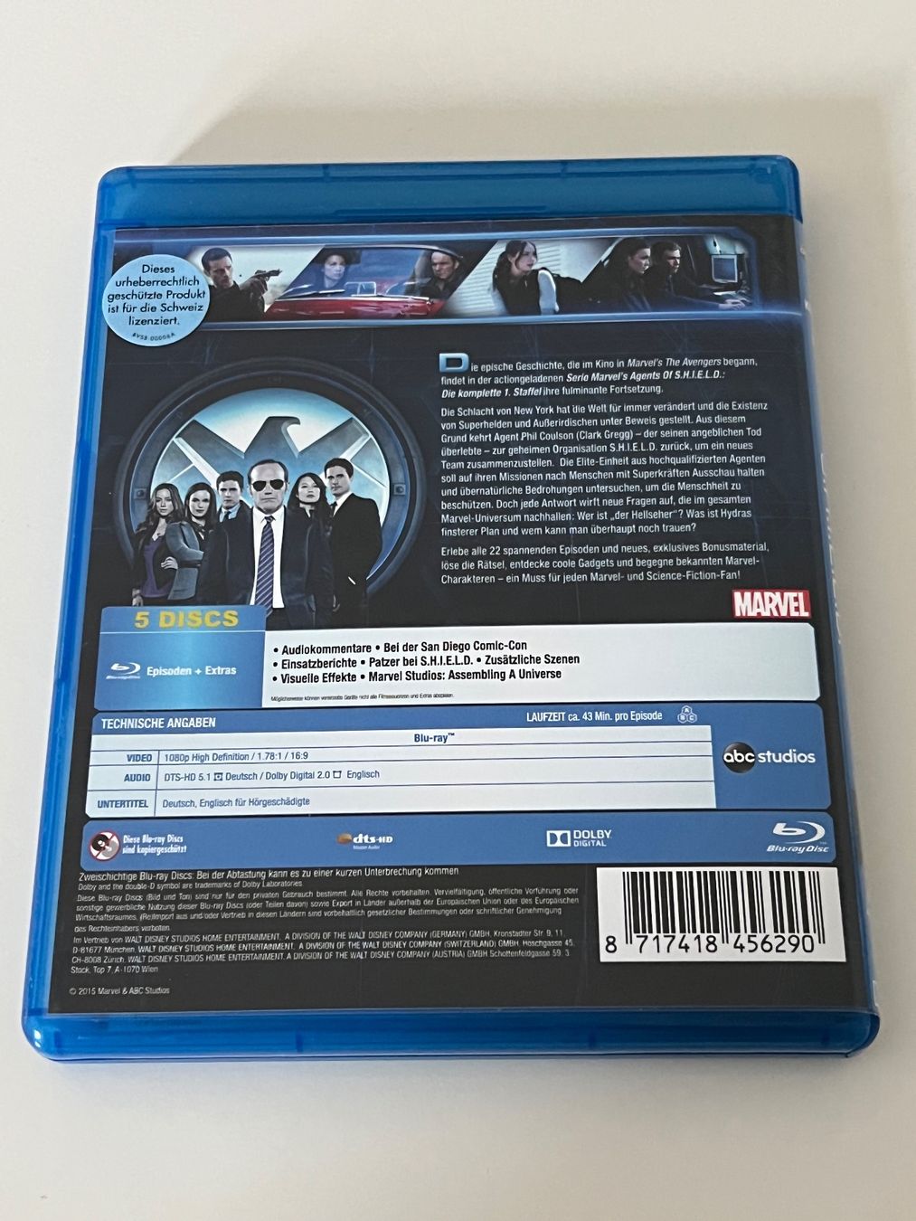 Tutti i DVDs: Marvel's Agents of S.H.I.E.L.D. - Staffel 1 Blu-Ray – Nuovo (secondo la descrizione) da Altstätten SG venduto da sheamus 1