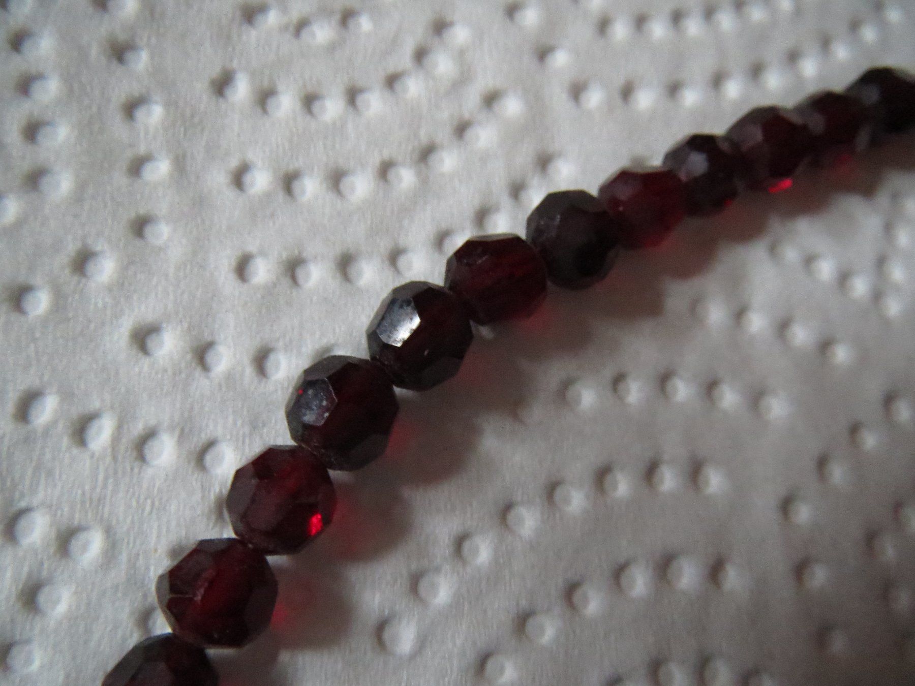Catenine: super schöne ECHTSTEIN Kette RHODOLIT – Usato da Kiental venduto da Anna8702 4