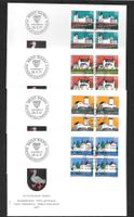 4 FDC Pro Patria 1977 Serie Viererblöcke ET Bern 26.5.1977