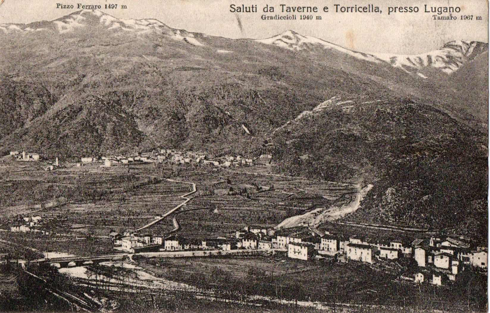 Ansichtskarten: Saluti da Taverne – Gebraucht aus Melano von pisonsdro