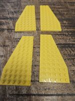 lego 30355 et 30356 lot de 4 pièces Yellow Wedge, Plate