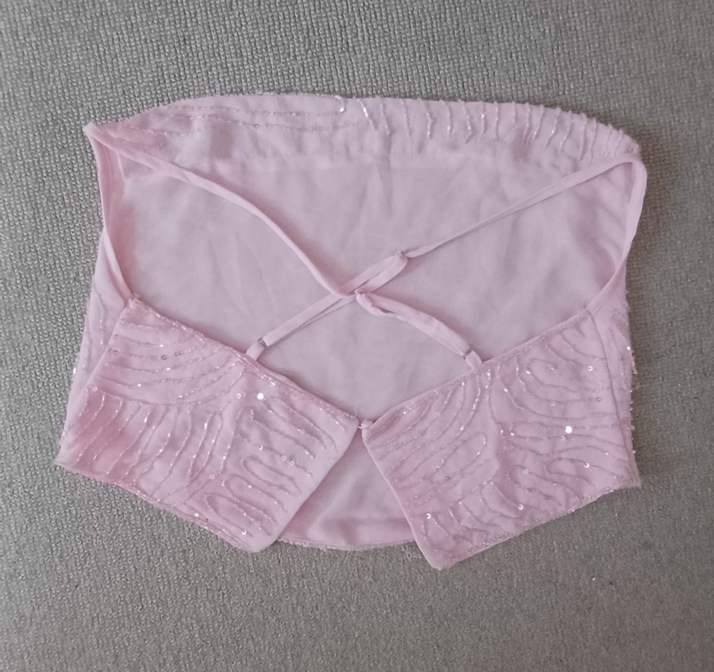 Top: Pinkes Sommertop mit Pailleten Grösse S – Usato da Mauren TG venduto da Mariso11 1