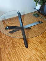 Table à manger ronde en verre