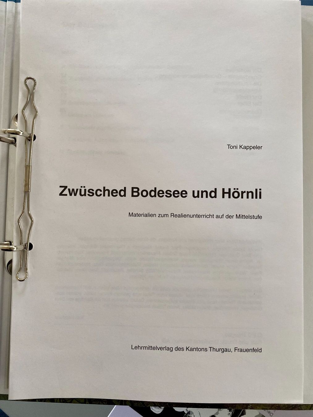 Libri: Zwüsched Bodesee und Hörnli, T. Kappeler – Nuovo e nell'imballaggio originale da Gerlikon venduto da jabadabadu 1