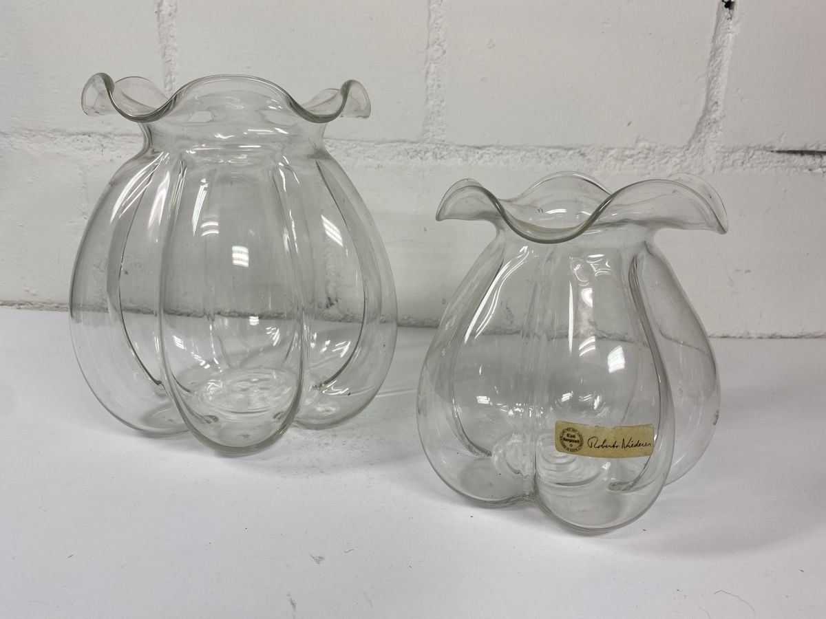 Glasi Hergiswil Vase & Récipients: 2 Hergiswiler Glasvasen – D'occasion à sursee par trilli-tralli 1