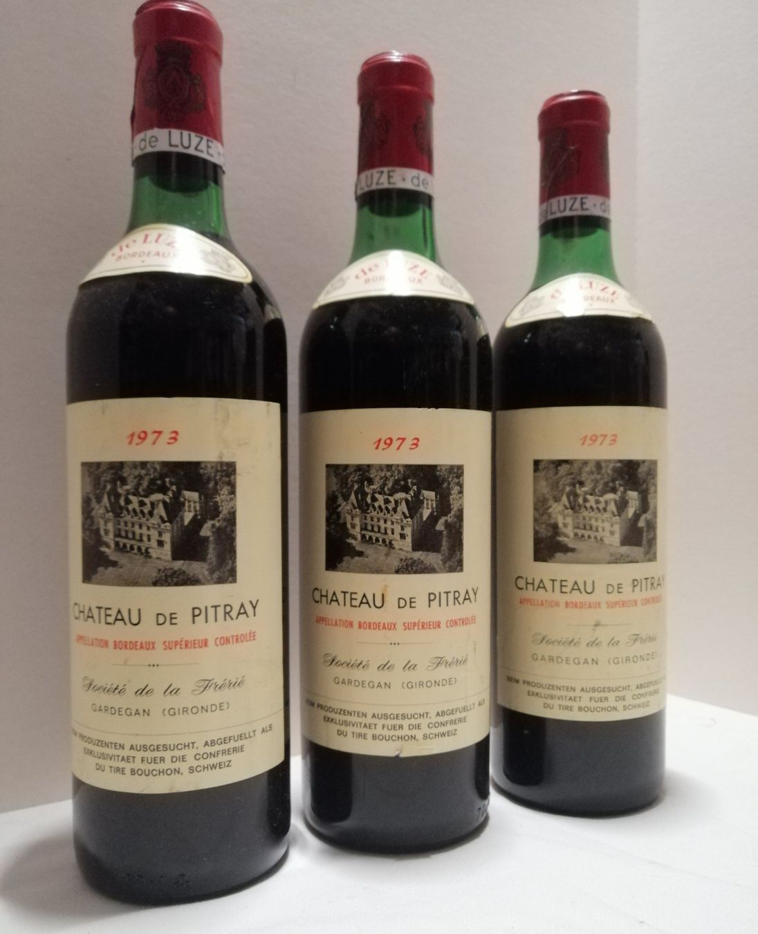 Vino: 3 Flaschen Chateau de Pitray 1973 – Nuovo e nell'imballaggio originale da Mörschwil venduto da Erwin8242