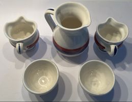 Vintage Keramik Set Krug Schalen Handbemalt Landhaus  Wunder