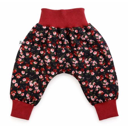 Sommer Pumphose aus Musselin mit Blumen 62/68 - NEU