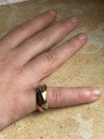 Dreifarbiger Trinityring Gr. 45 (14.2mm) 