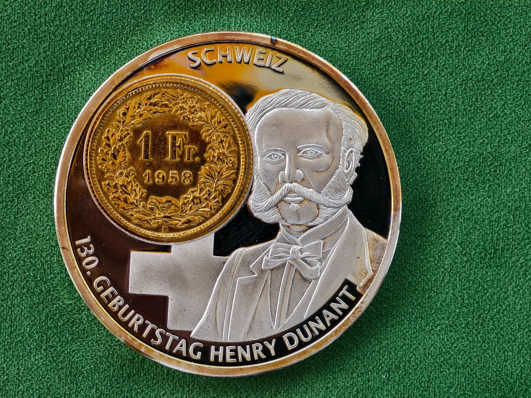 Medaglie: Silberfranken Geschichte der Schweiz Henry Dunant – Usato da Aesch BL venduto da steve_weil