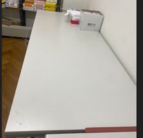 Bürotisch, 240 x 100 cm, weiss, Abholung Bern