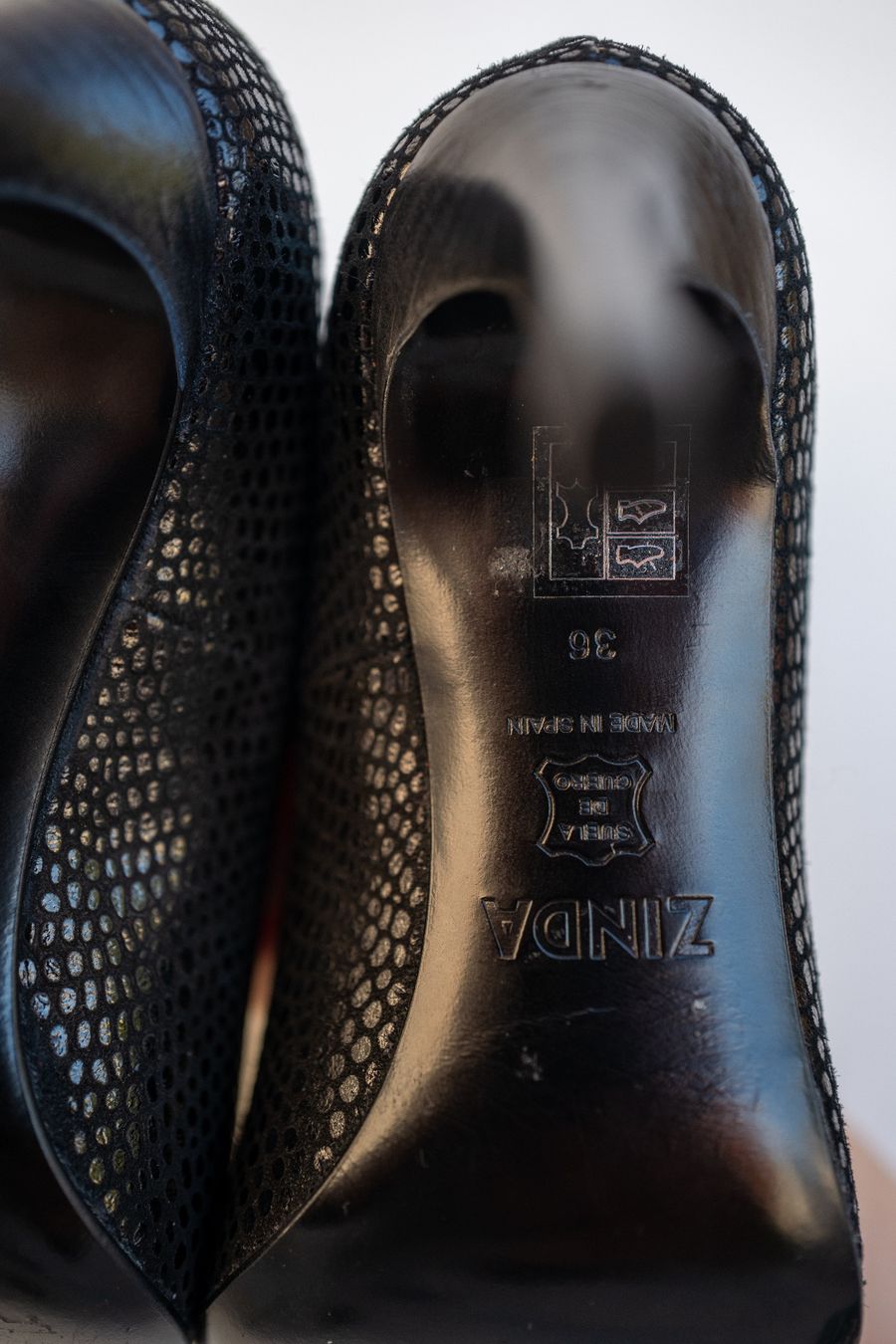 Scarpe da donna: ZINDA schwarz elegant Schuhe spitz 36 Echtleder – Nuovo (secondo la descrizione) da Celerina venduto da KXZ 4