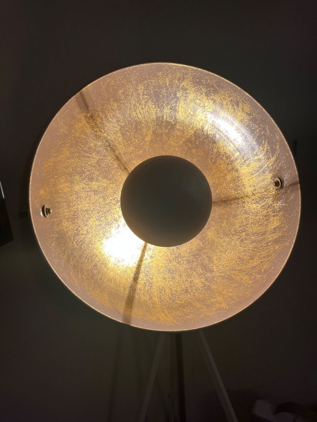Beliani Lampade: Stehlampe THAMES Metall Gold Weiss – Usato da Aarau venduto da M218 3