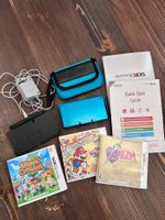 Nintendo 3DS (NTSC/USA), türkis – wie neu + 3 Spiele