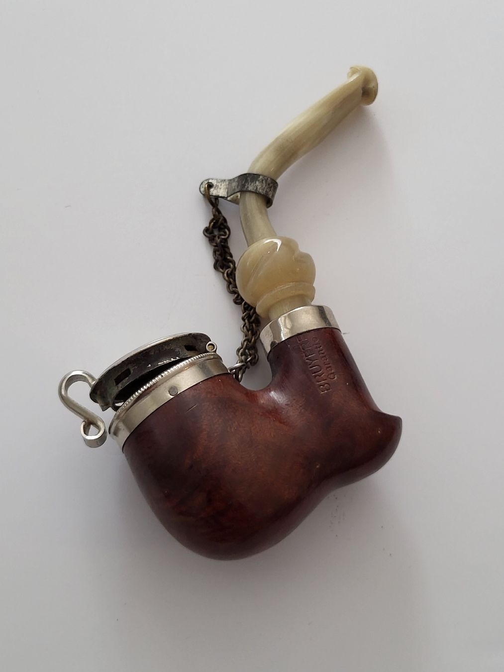 Pipes & Accessoires: Bauer Pfeife BRUYERE  mit Deckel und Kette – D'occasion à nunningen par mic_88k2 4