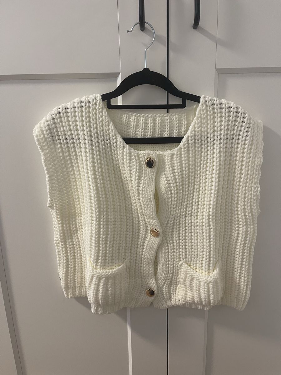 Top: Süsses Top in Strickoptik Gr S in Creme – Nuovo (secondo la descrizione) da Bassersdorf venduto da Sandy456 3