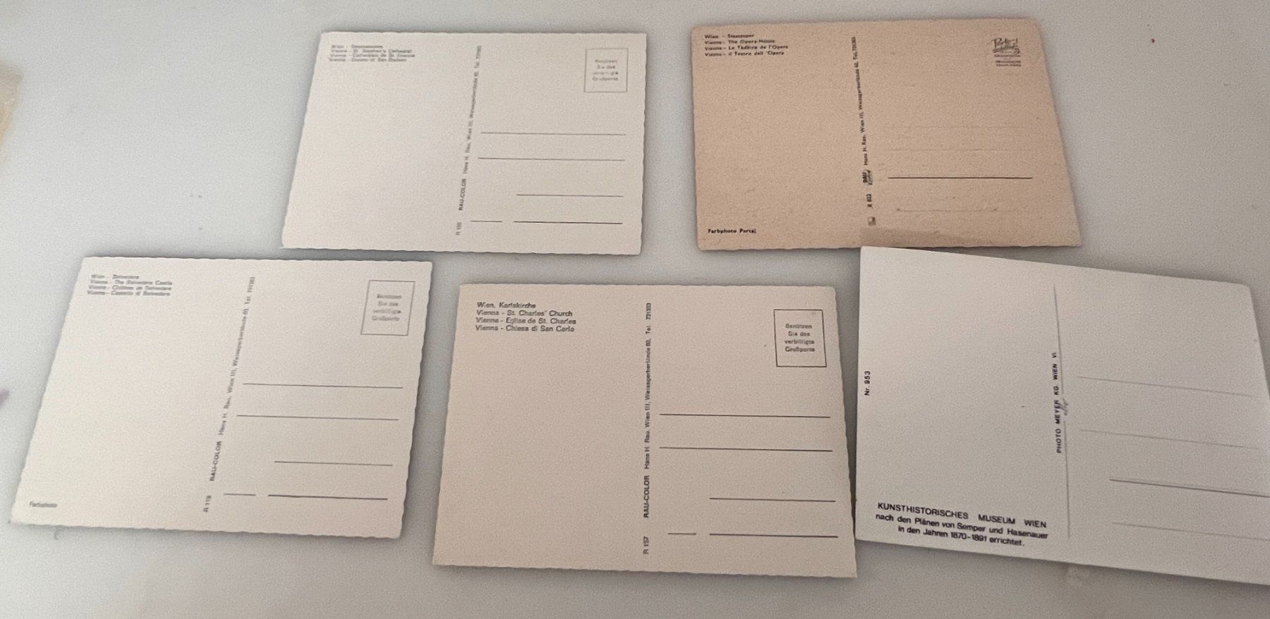Ansichtskarten: Wien Postkarte Lot – Gebraucht aus Riva san vitale von abd_p86k 1
