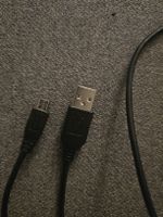 USB-Kabel Micro-USB Typ B auf USB-A schwarz gebraucht