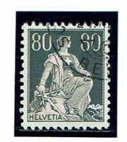 Helvetia 141y papier couché crayeux oblitéré