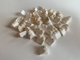 LEGO - 42 - WEISSE - DACHSTEINE - 2 X 2