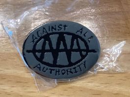 Against All Authority Pin Anstecker Punk Rock Metal Pop