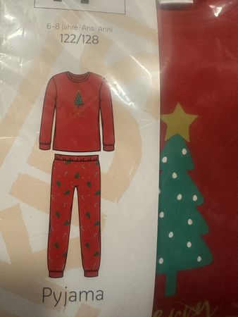 Weihnachten Pyjama NEU Grösse 122/128