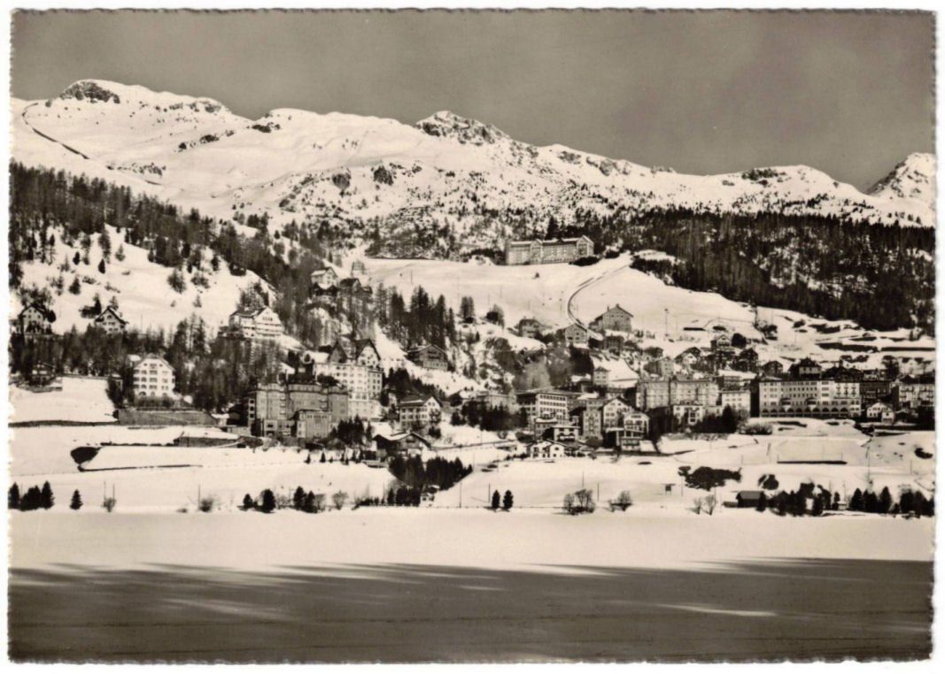 Ansichtskarten: St. Moritz mit Standseilbahn Chantarella – Gebraucht aus Binningen von Mountainrider