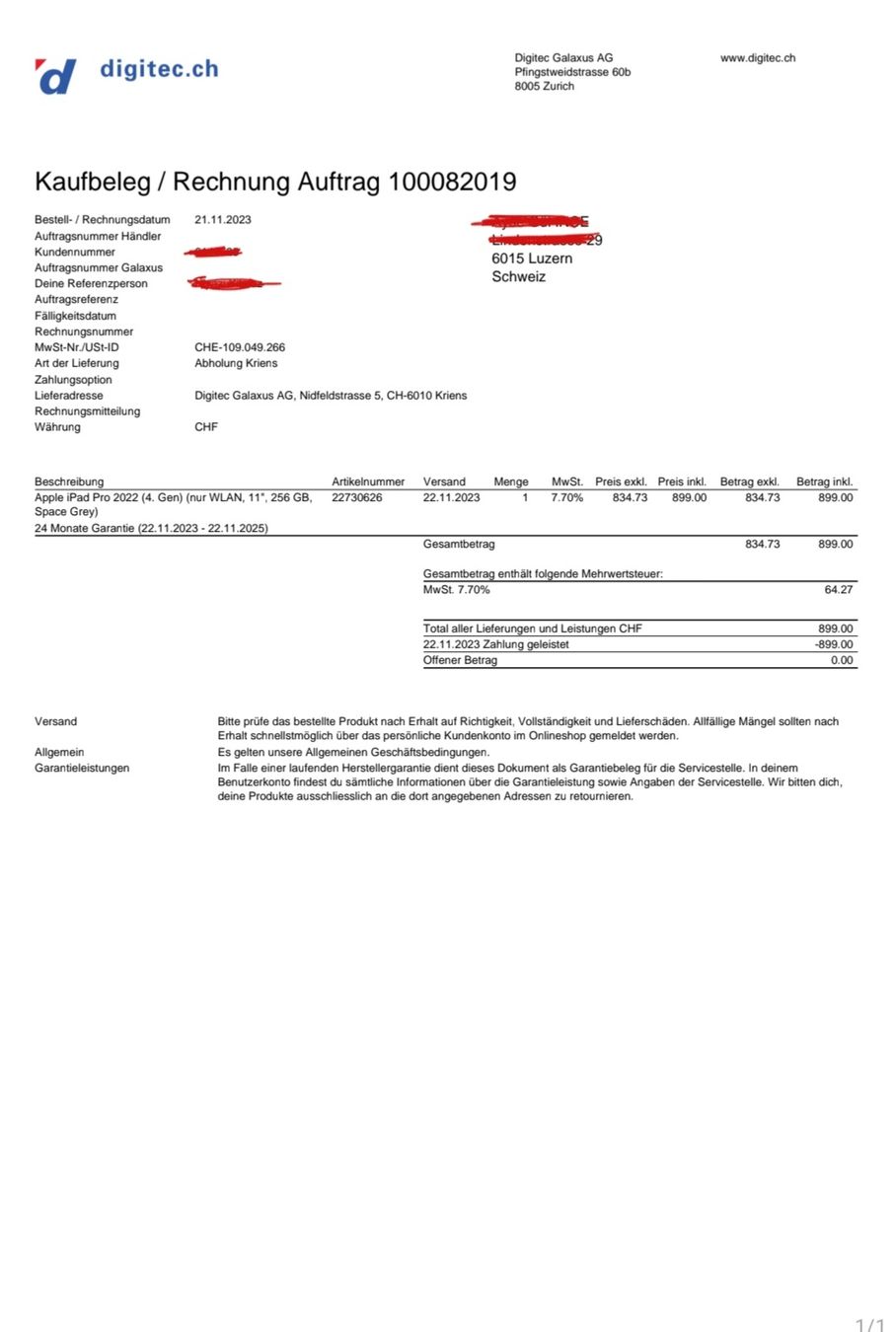 Apple Tablet PC: ipad 11 pro 4.gen – Usato da Luzern venduto da ziyaince40 6