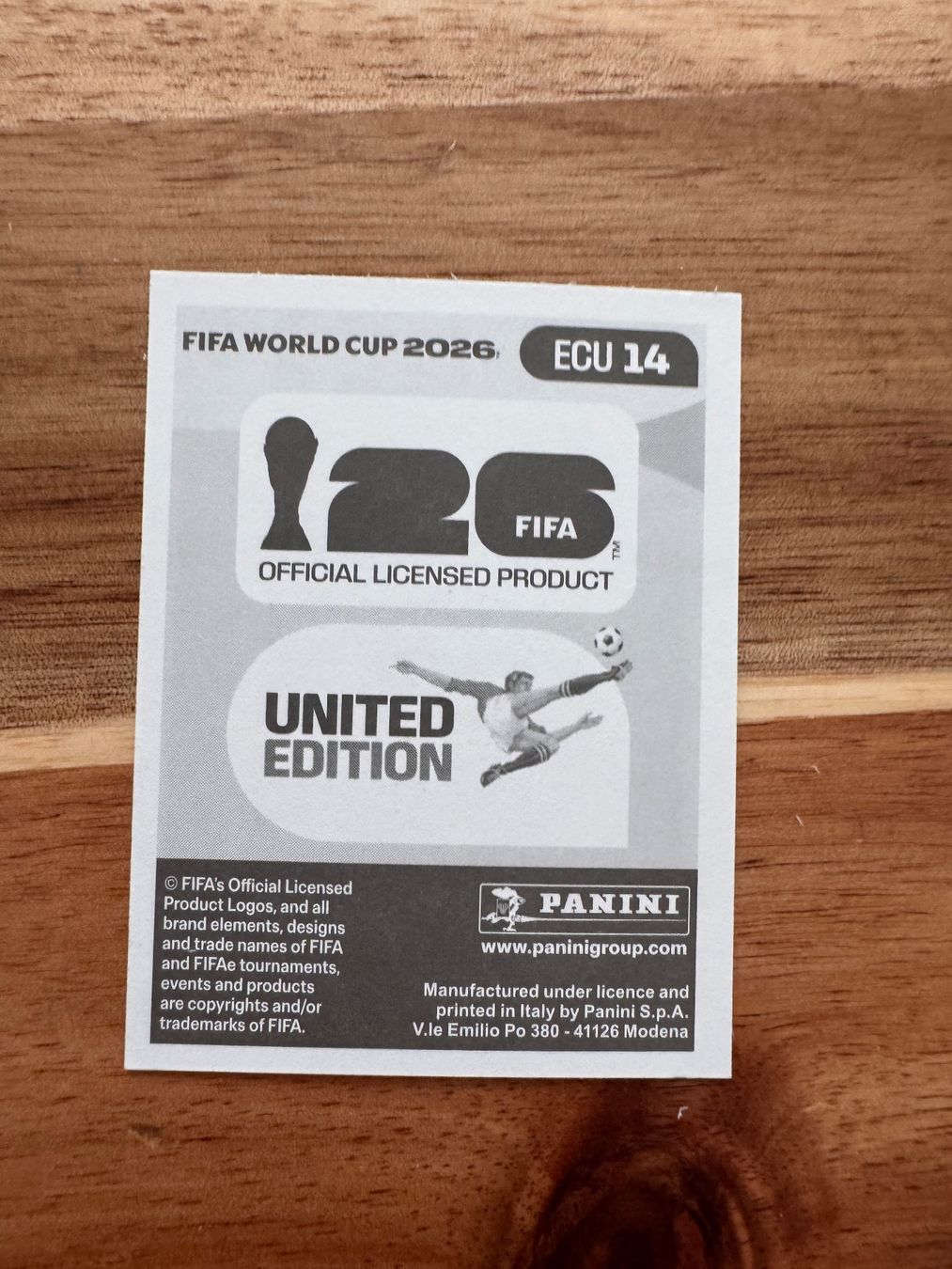 Panini Carte collezionabili: Panini - WM 2026 - ECU 14 - Sticker – Nuovo (secondo la descrizione) da Wetzikon ZH venduto da thayreen 1