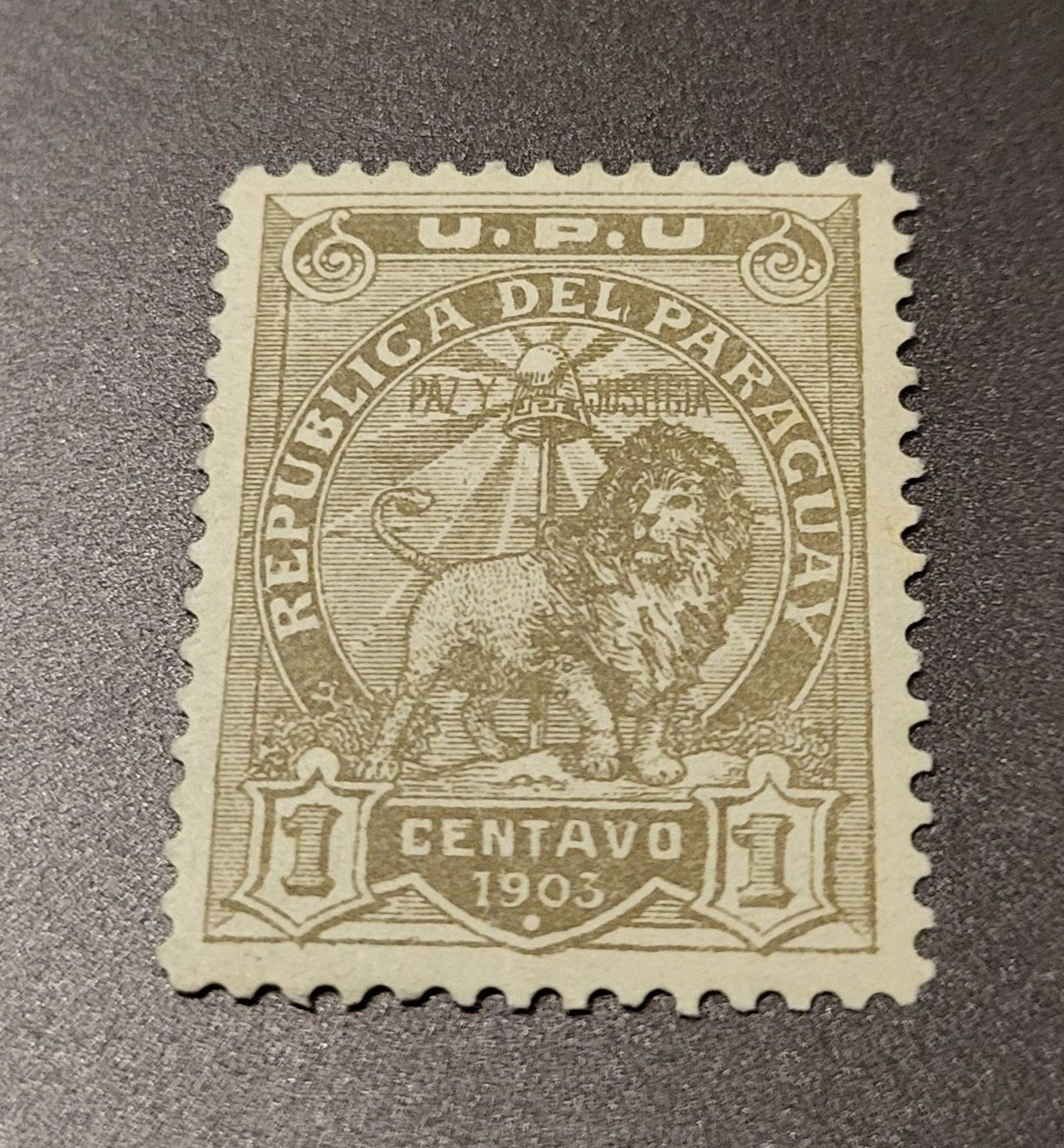 Alle Briefmarken: Paraguay 1903 alte briefmarke – Gebraucht aus St Gallen von Stampsalshobby