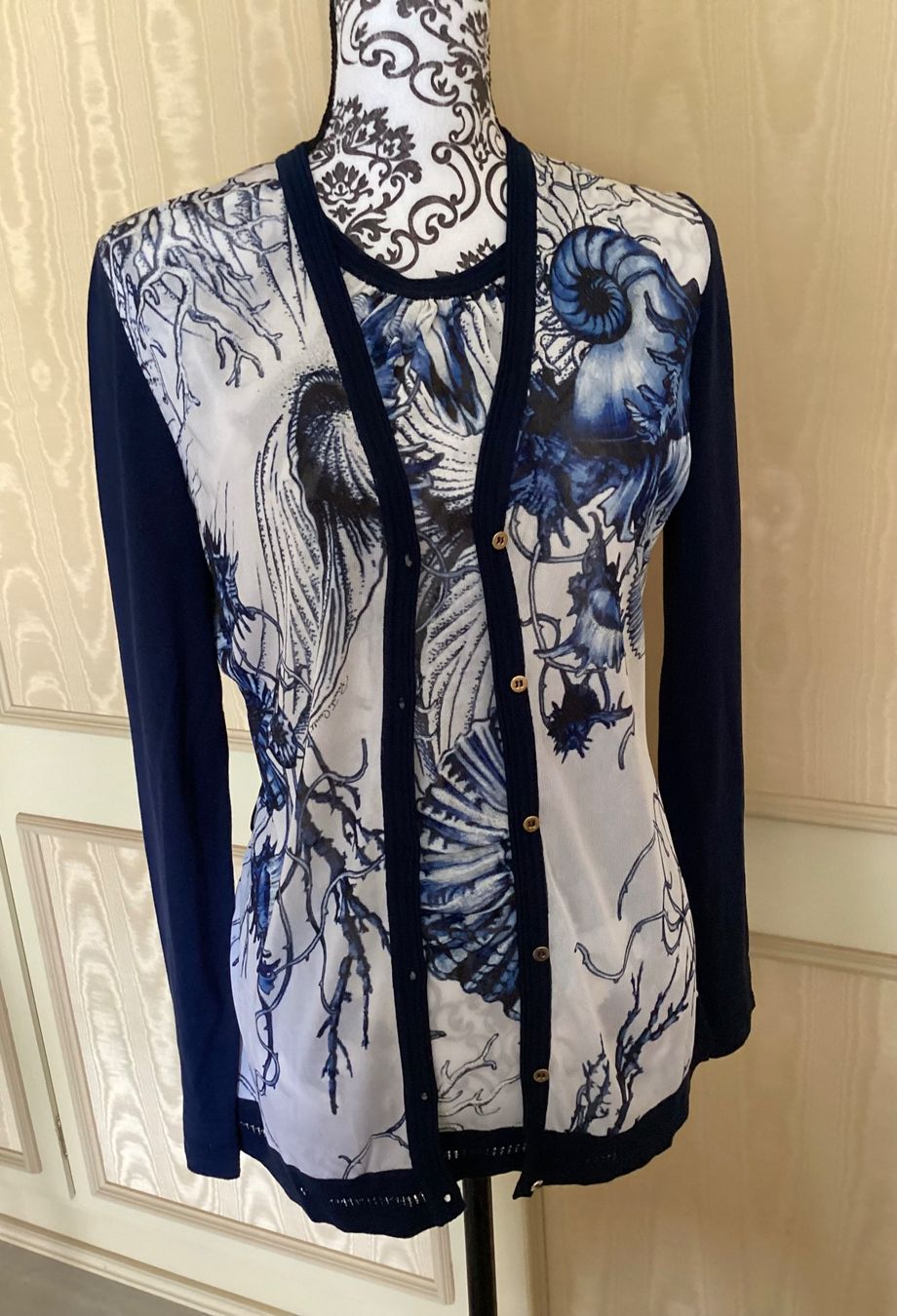 Roberto Cavalli Top: Roberto Cavalli Cardigan und Top Seide – Nuovo (secondo la descrizione) da Magadino venduto da sylvierosa