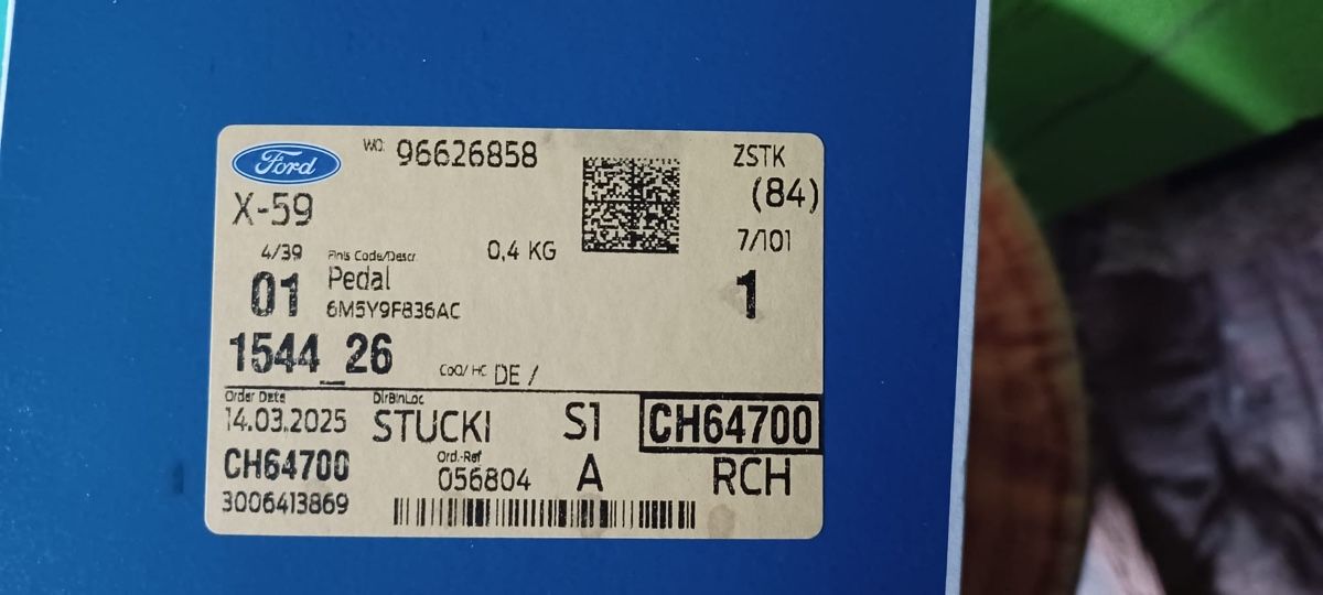 Ford Tutti pezzi di ricambio auto: Gaspedal Ford – Nuovo e nell'imballaggio originale da Schwarzhäusern venduto da Mischuk 2