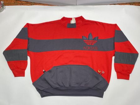 Vintage 90s Adidas Pullover Made in Taiwan Sz XL