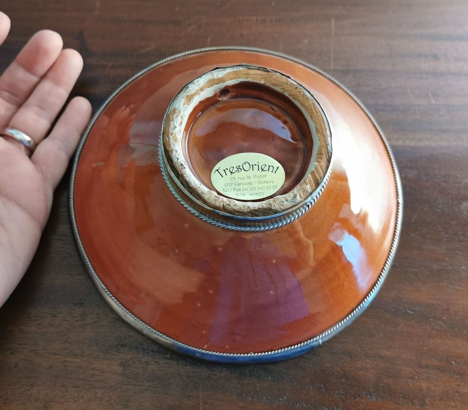 Piatti di portata: Coupe en céramique ocre rouge – Usato da Veyrier venduto da Leilazizou 4