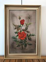 Öl Gemälde hübsches Rosenstillleben