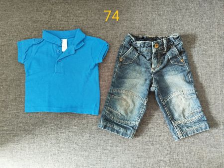 Gr. 74 Buben Set Set Jeans und Polo