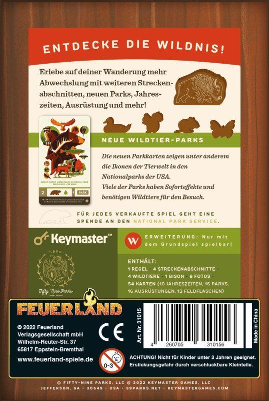 Giochi: Erweiterung Parks: Wildtiere – Nuovo e nell'imballaggio originale da Uster venduto da Ludit 1