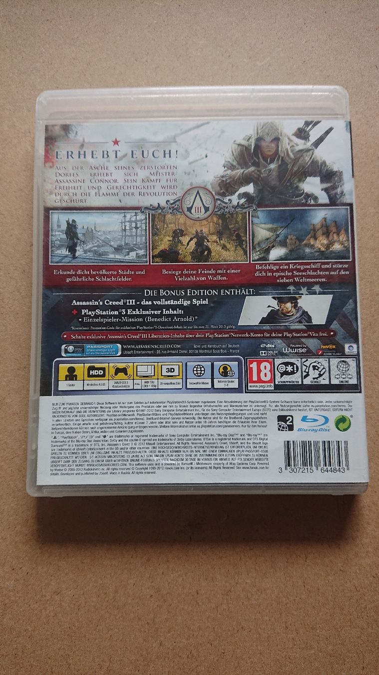 Giochi: Assassin's Creed III (3) - Ps3 – Usato da Chur venduto da FreakofRarity 1