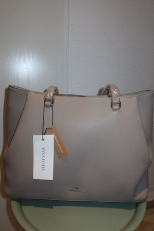 Anna Field Shopper Handtasche Taupe – Neu mit Etikett