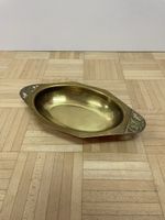 Jugendstil Messing Schale vintage Obstschale Weinlaub Design