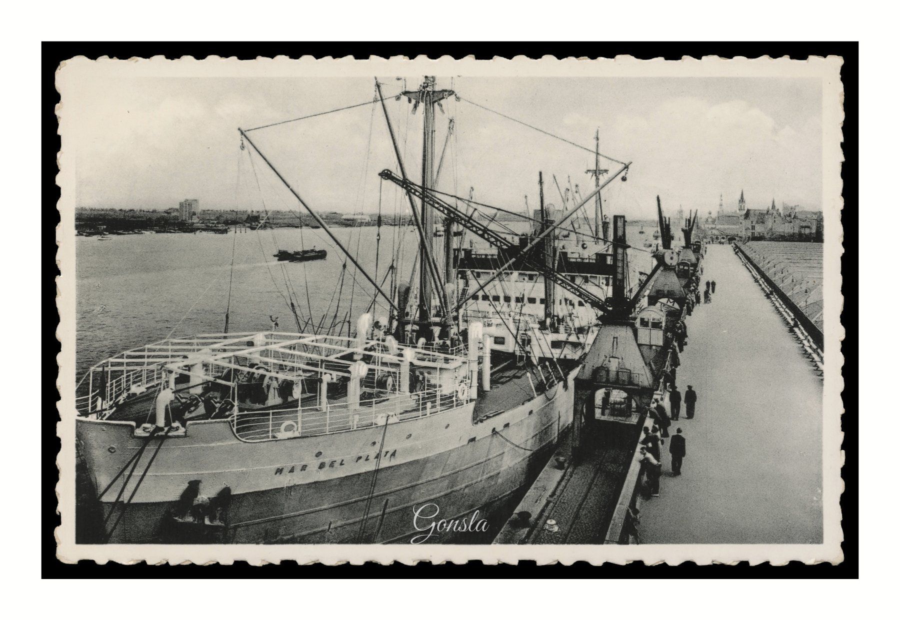 Cartoline postali: ANVERS/ANTWERPEN - 1956 "Bateau/Boot - Mar del Plata" – Usato da Onex venduto da gonsla01