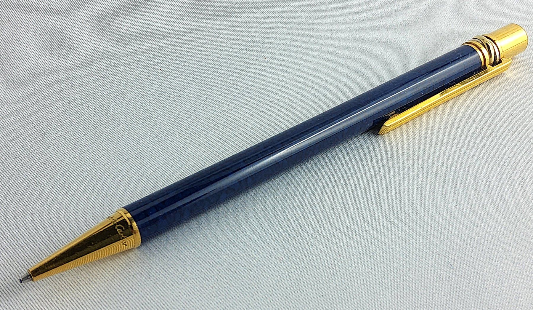 Cartier Penna & Evidenziatori: MUST DE CARTIER Kugelschreiber TRINITY - Blue Lacquer – Usato da Thalwil venduto da freespirit-jp 1