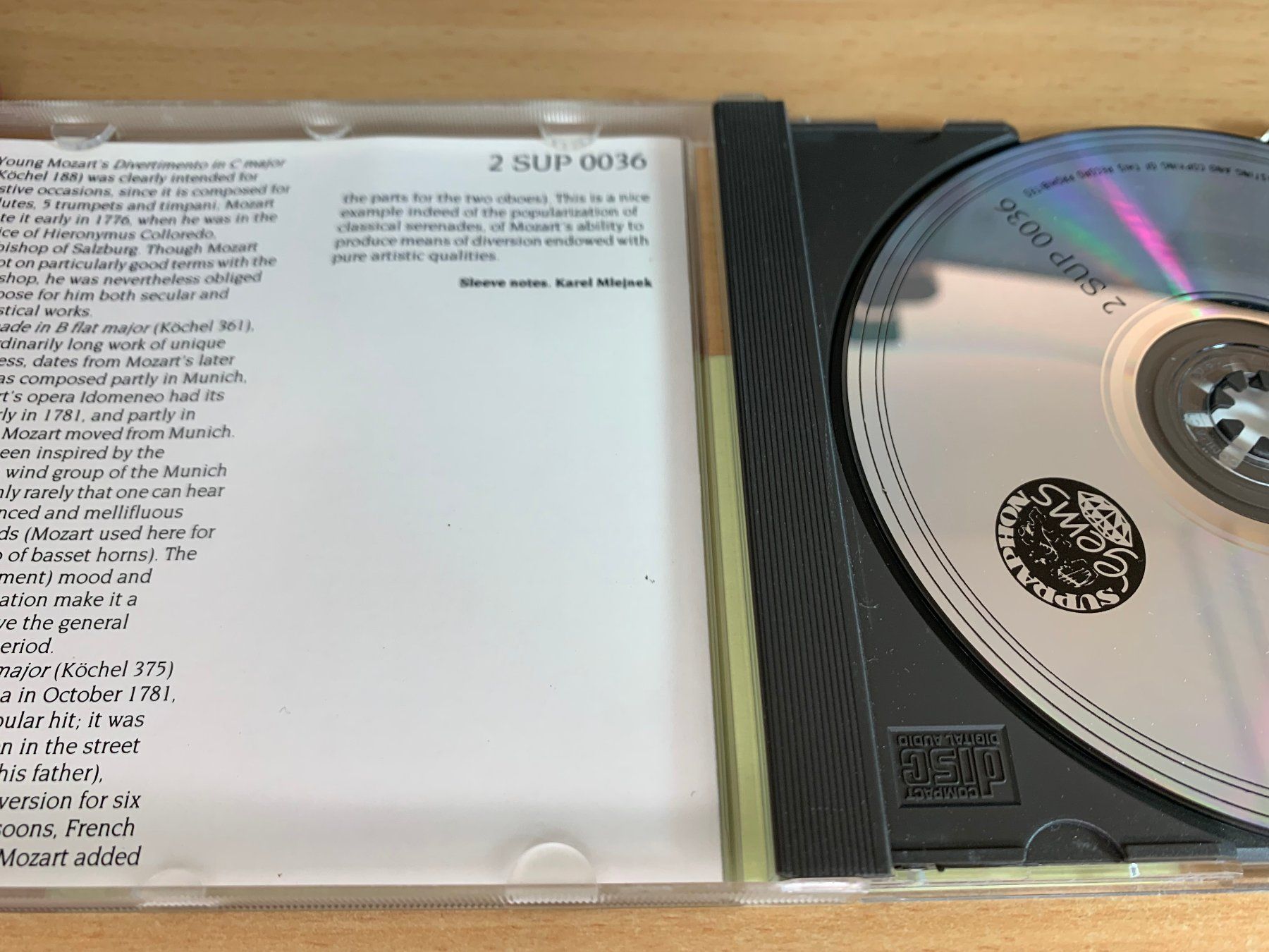 CD: Mozart - Chamber Music for Wind Instruments – Usato da Rikon im Tösstal venduto da Alpenmutz 2
