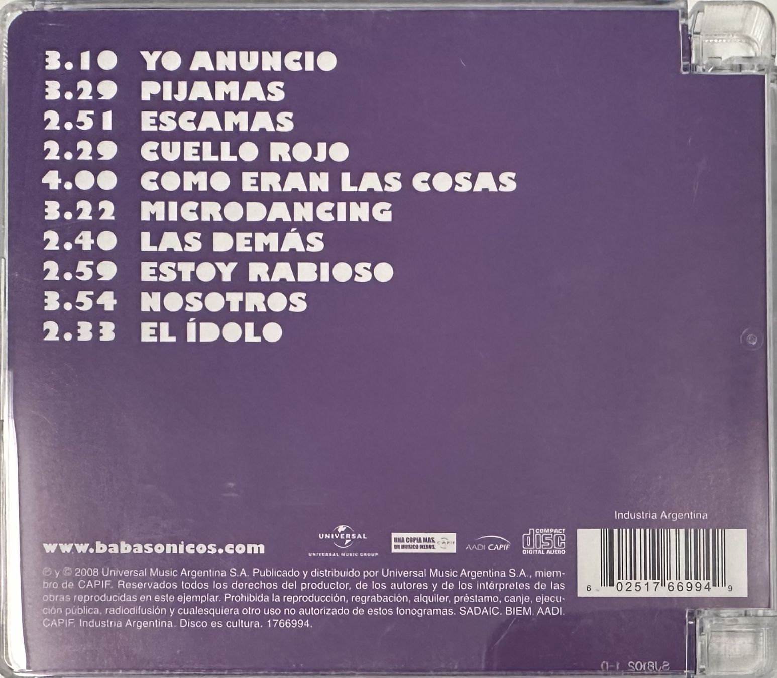 CD: Babasonicos – Mucho – Usato da Martigny venduto da jereq 1