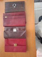Portemonnaies Leder braun und rot Leder 5 Stücke