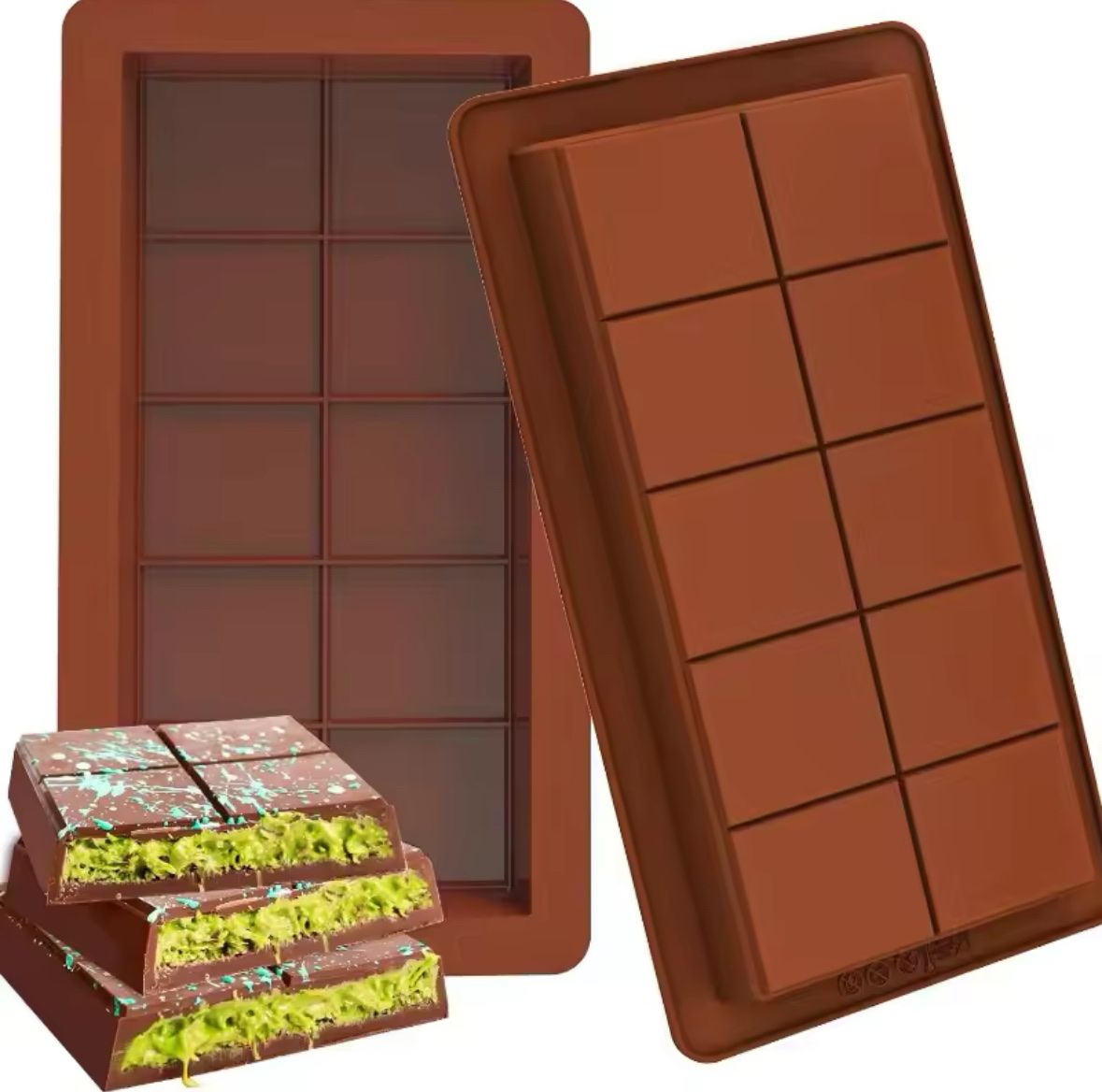 Teglie da forno: Dubai Schokolade Silikonform ab 1.- – Nuovo e nell'imballaggio originale da Liestal venduto da forty-four_shop